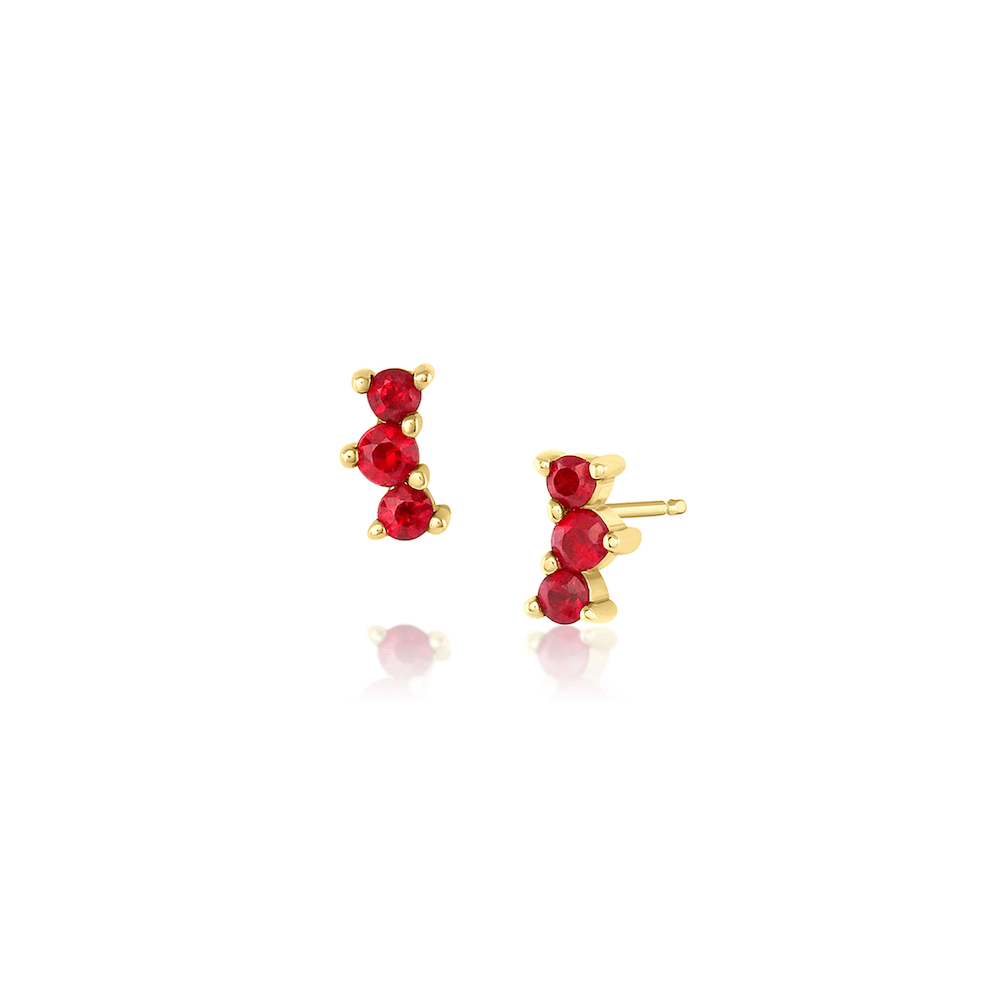 Marrow Fine Jewelry Ruby Orion Studs