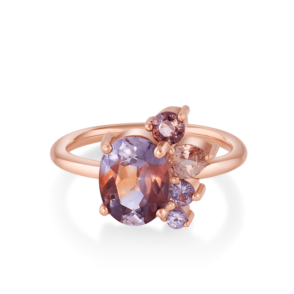 Marrow Fine Jewelry Bicolor Sapphire Spray Second Summer Ring