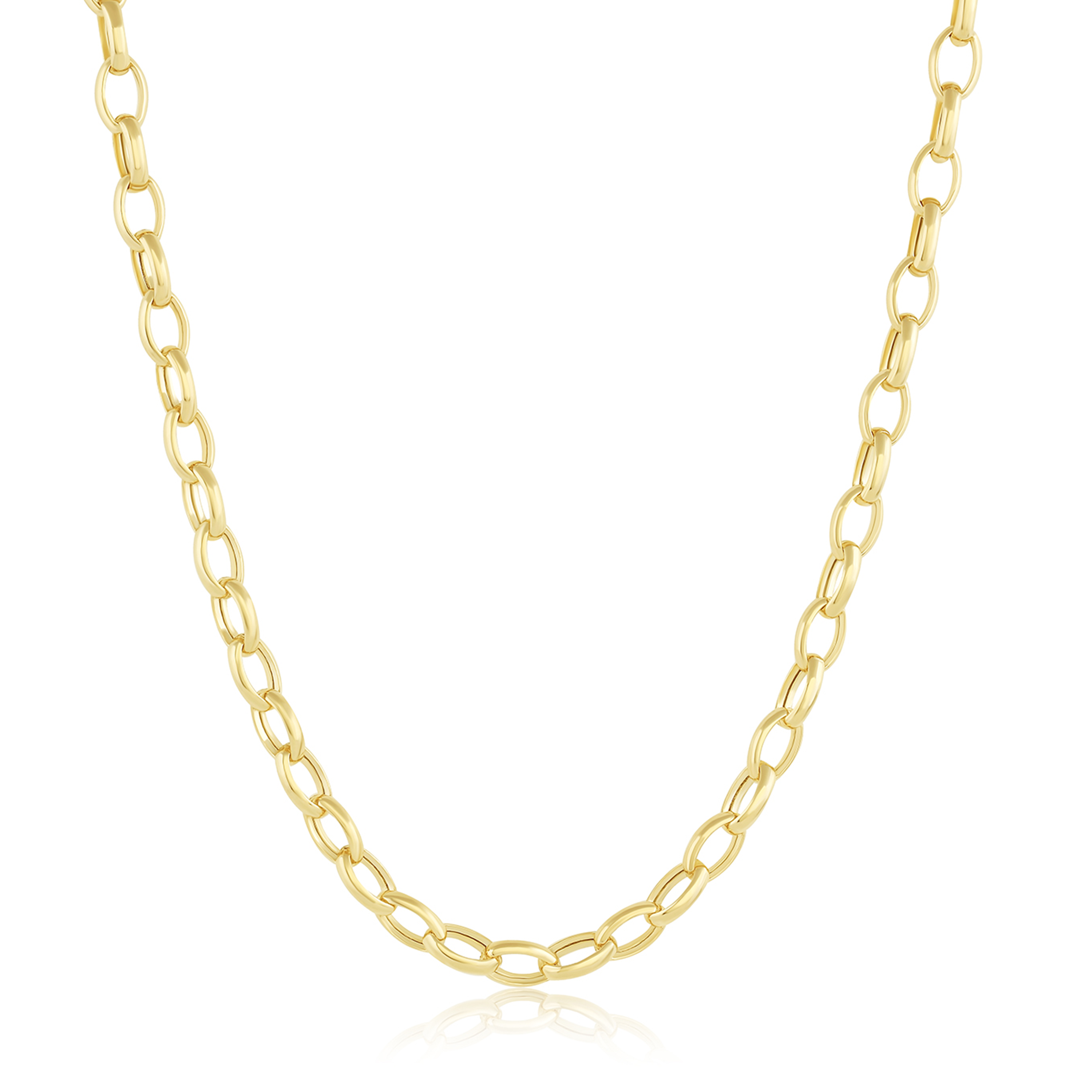 Marrow Fine Jewelry Peony Oval Chain Necklace