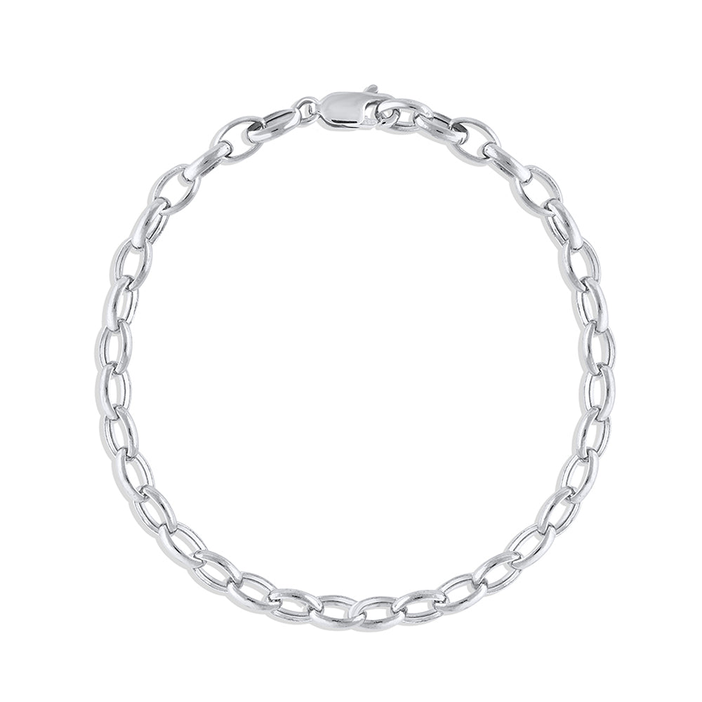Marrow Fine Jewelry Peony Oval Chain Bracelet