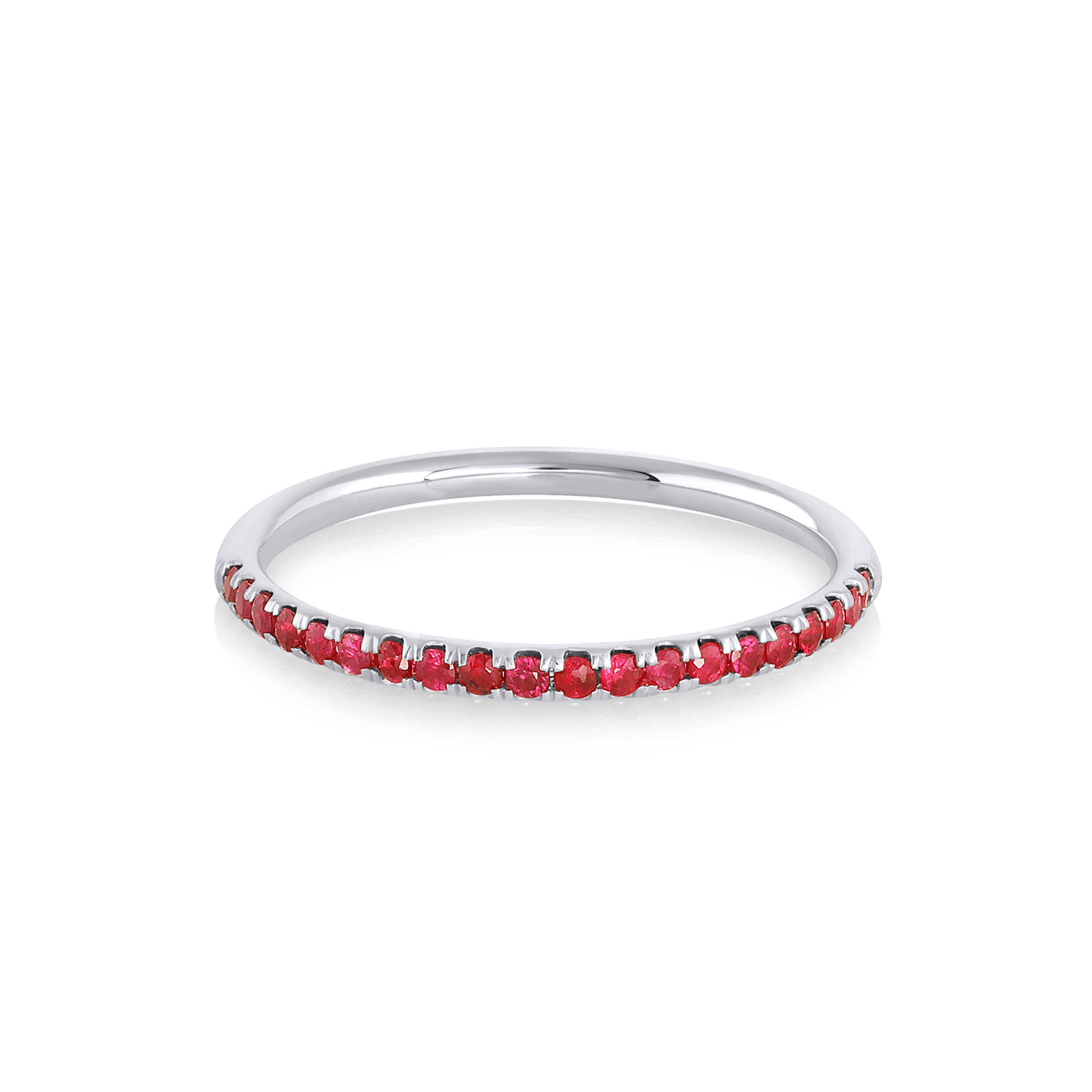 Marrow Fine Jewelry Ruby Whisper Half Eternity Band
