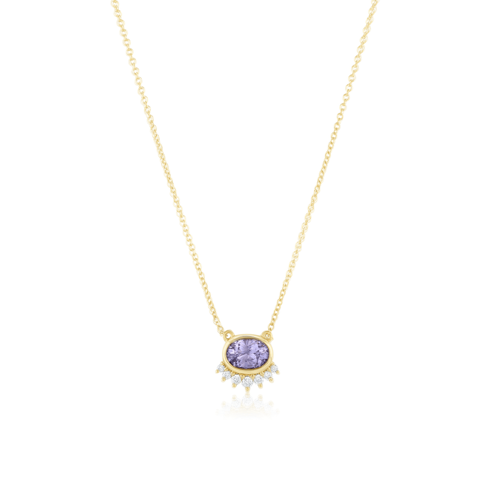 Marrow Fine Jewelry Lavender Spinel Sunrise Choker