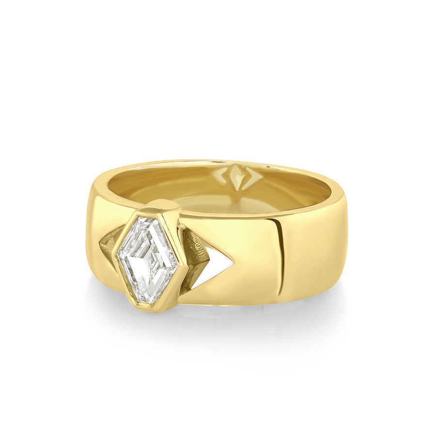 Marrow Fine Jewelry Lozenge Diamond Cigar Band [Yellow Gold]
