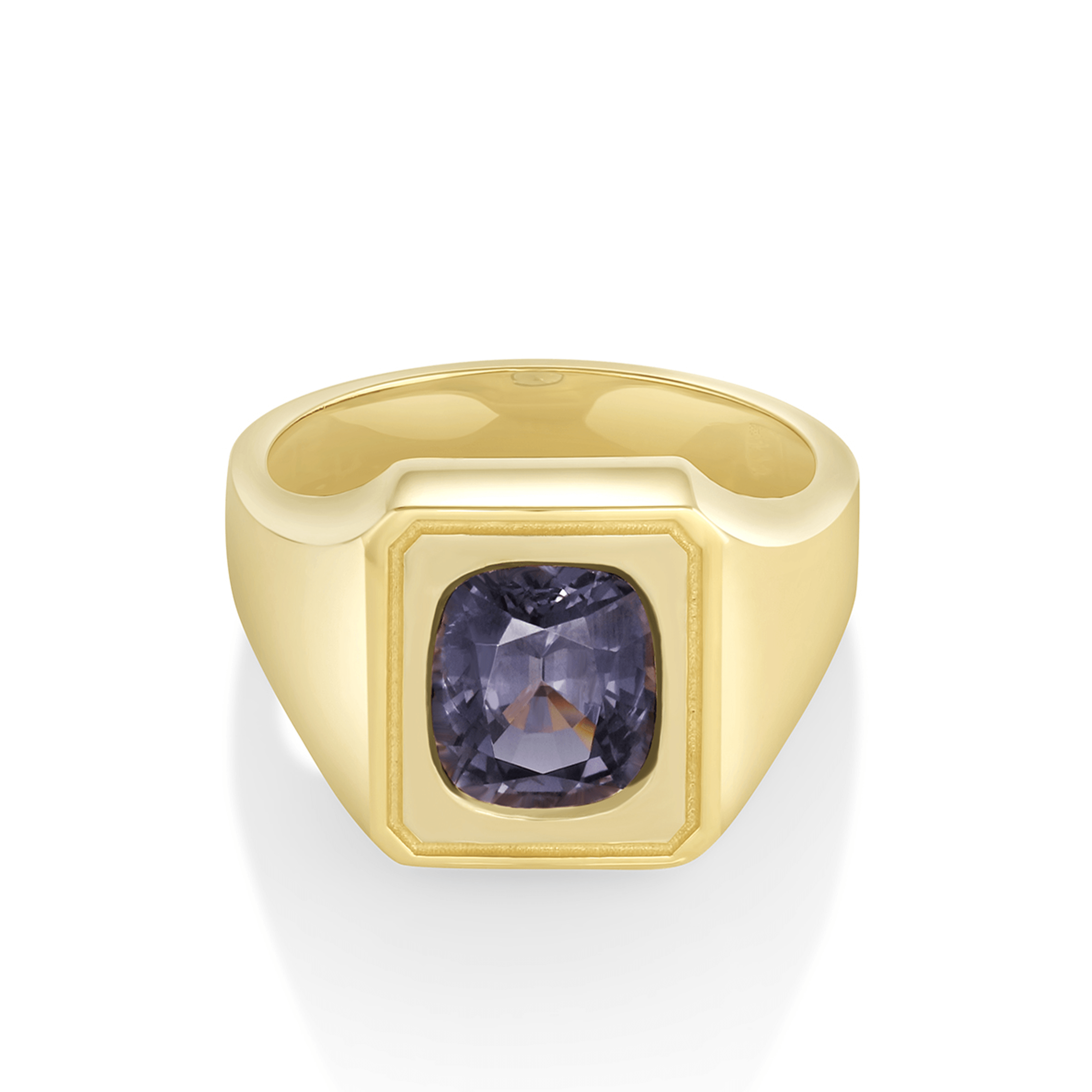 Marrow Fine Jewelry Men's Color Change Spinel Signet Ring
