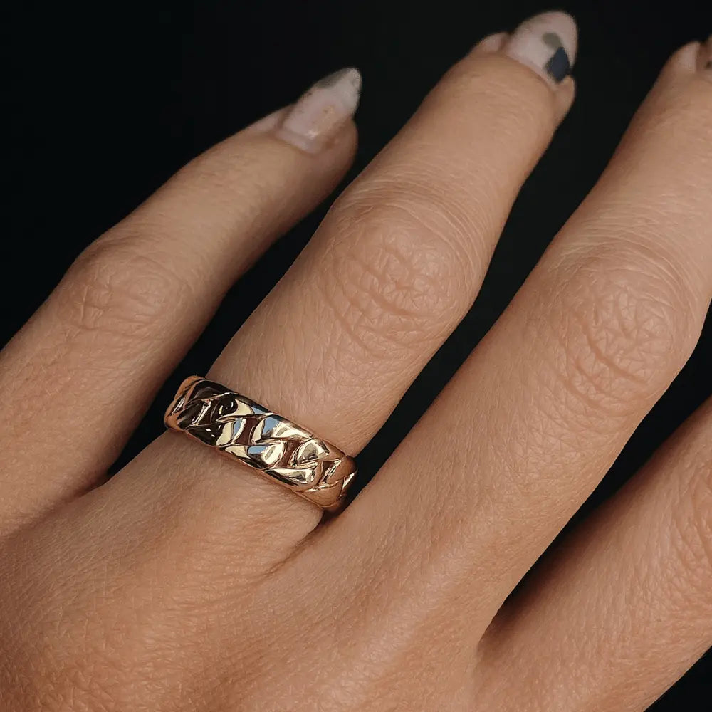 Marrow Fine Jewelry Cuban Chain Ring