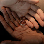 White Diamond Burnished Teddy Band - 2.5mm - Marrow Fine