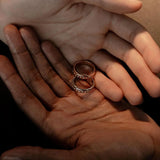White Diamond Burnished Teddy Band - 5mm - Marrow Fine