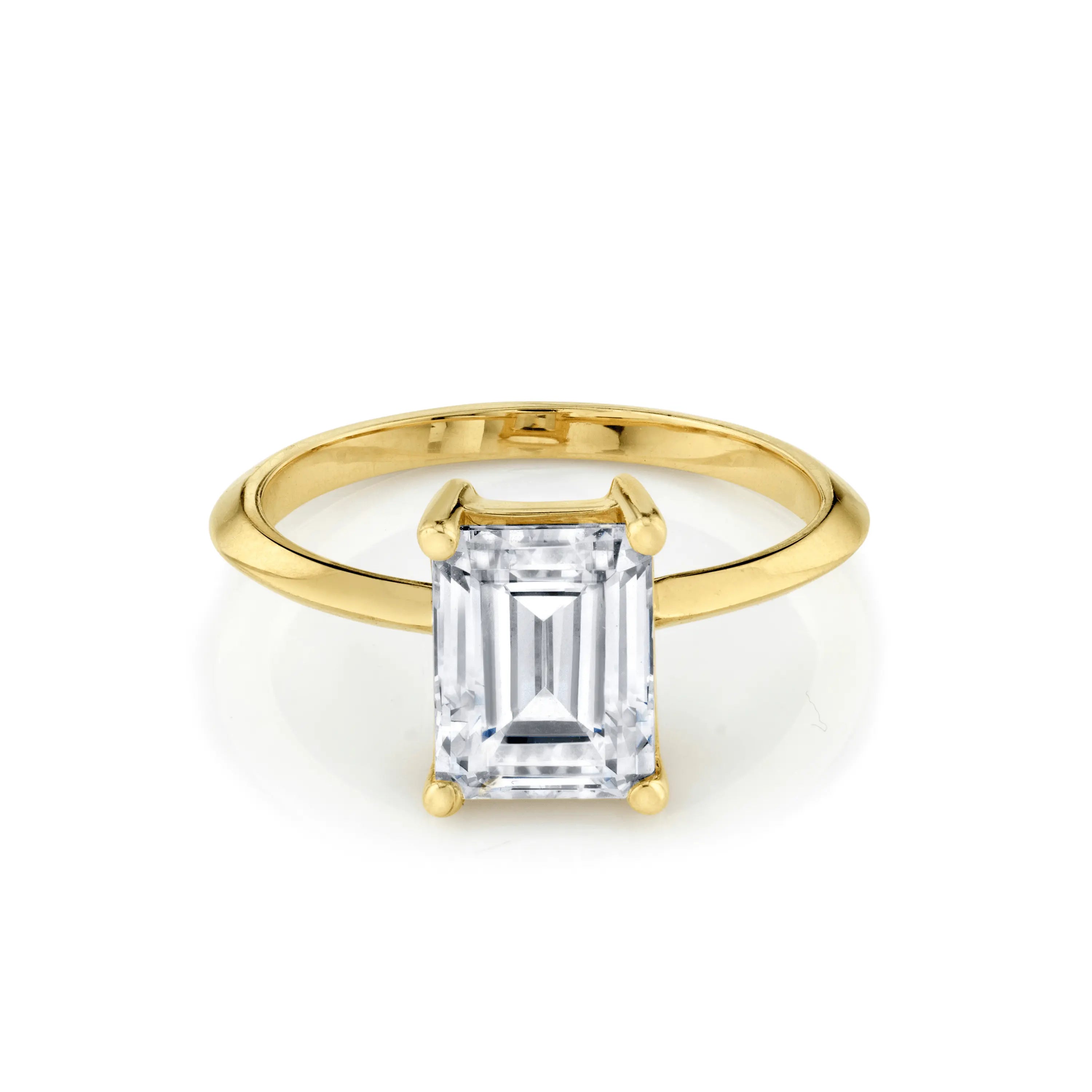 The Odessa Emerald Cut Engagement Ring Marrow Fine