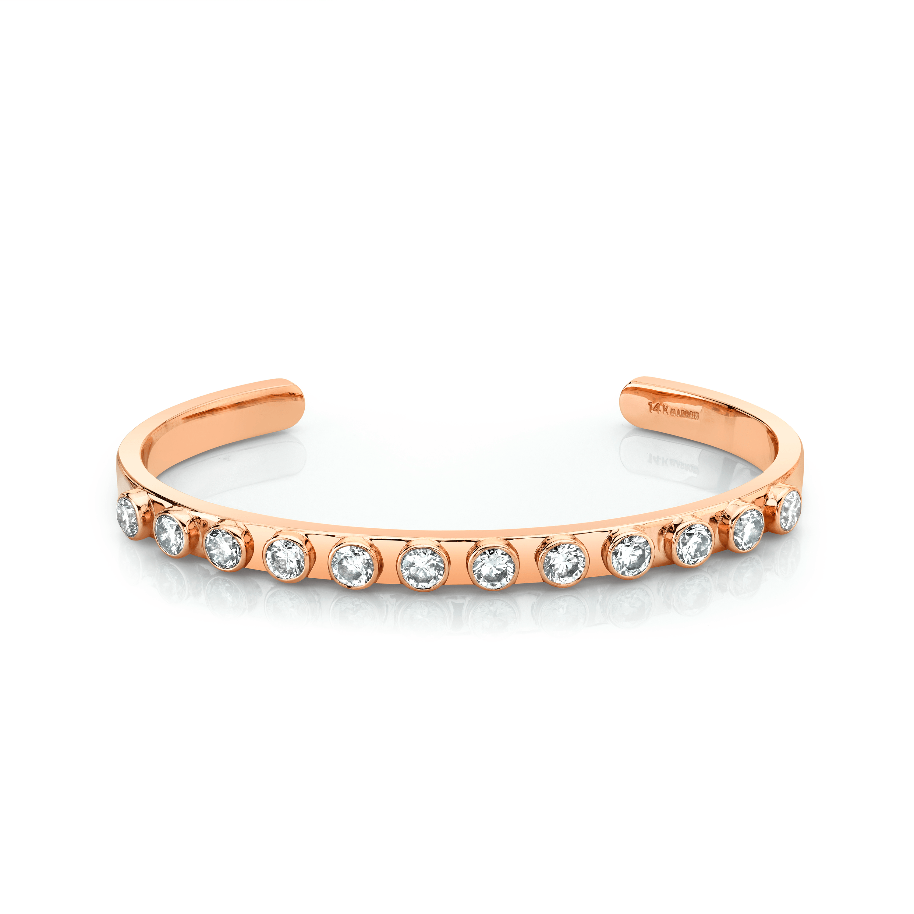 Marrow Fine Jewelry White Diamond Cuff Bracelet