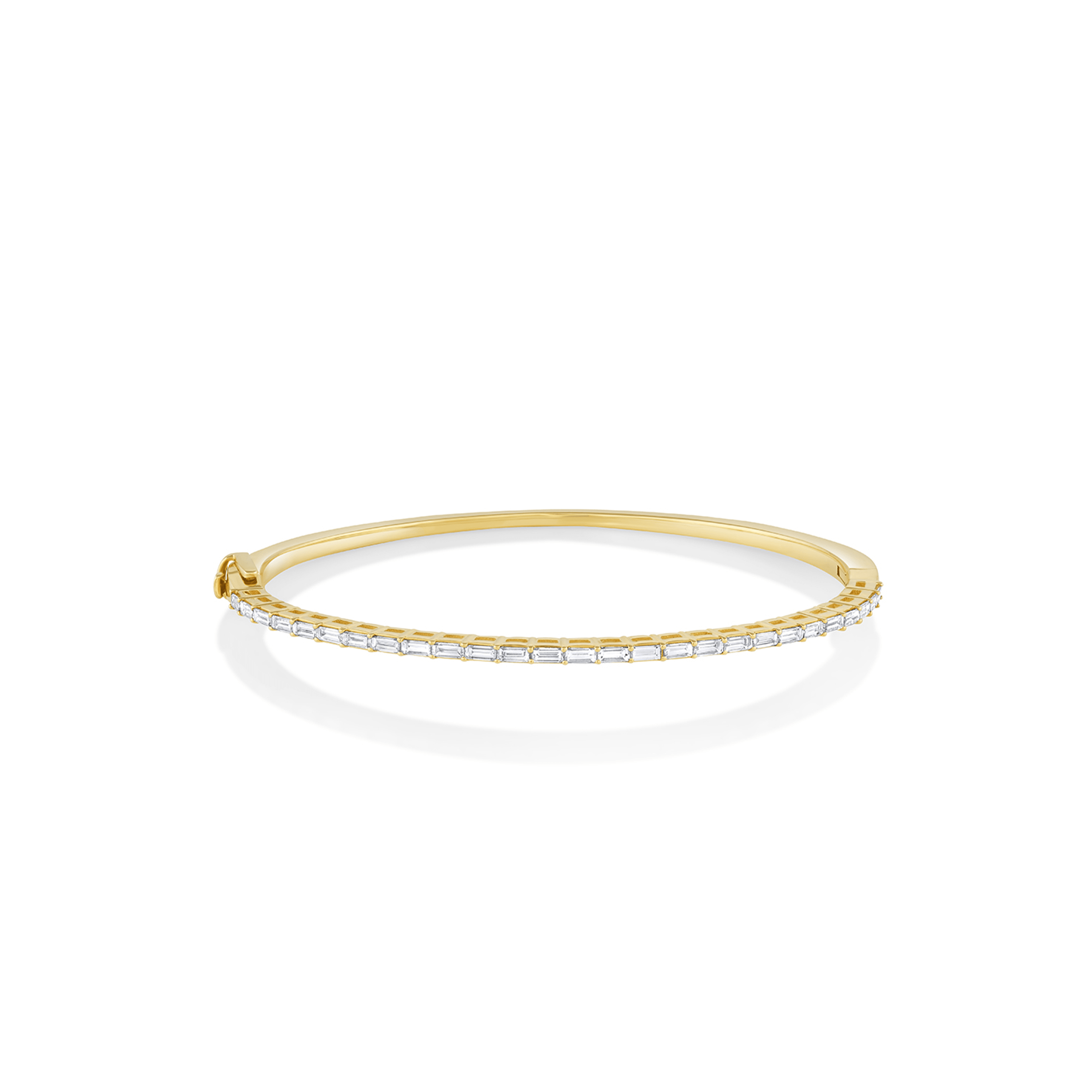 Marrow Fine Jewelry White Diamond Baguette Bangle