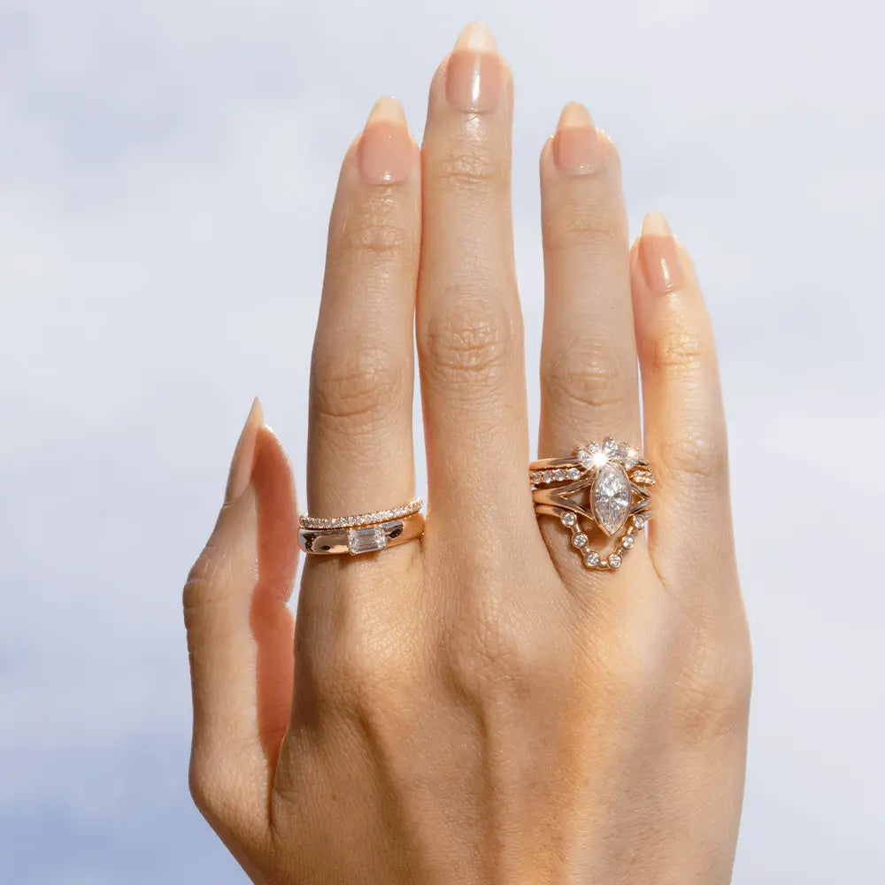 The Elodie Emerald Cut Engagement Ring - Marrow Fine
