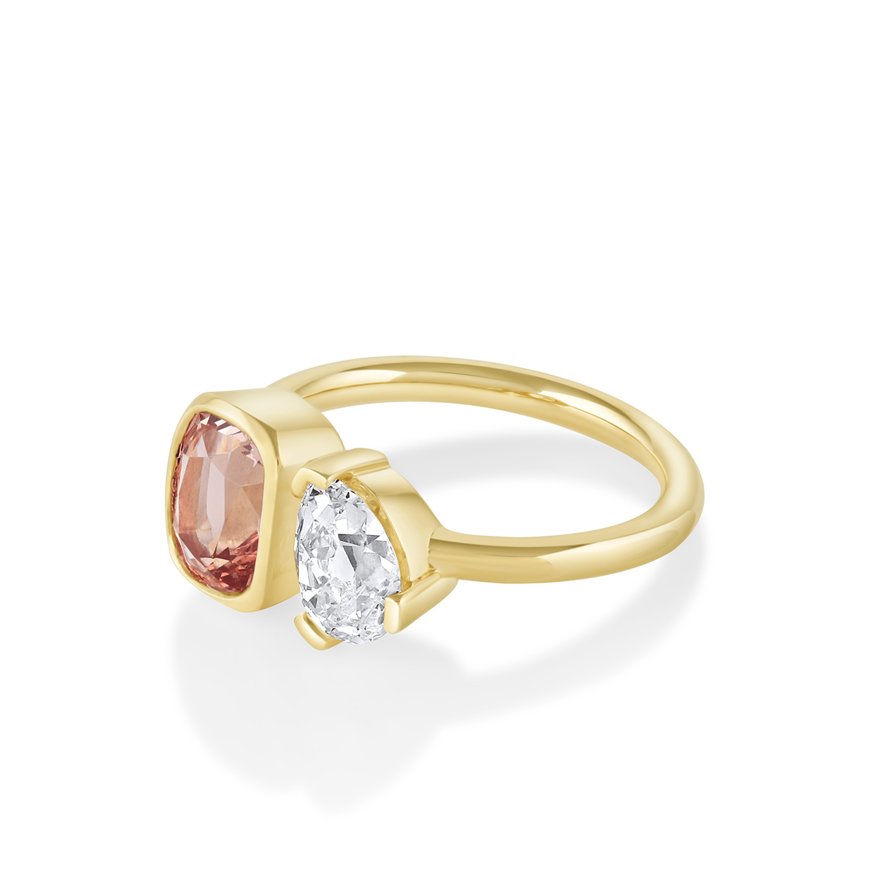 Marrow fine antique diamond toi et moi