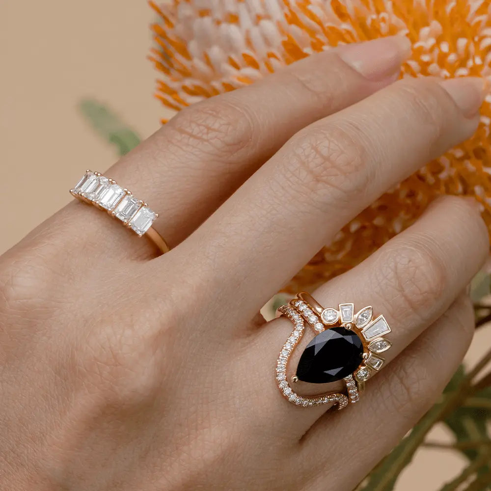 White Diamond Victoria Bezel Ballerina Band - Marrow Fine