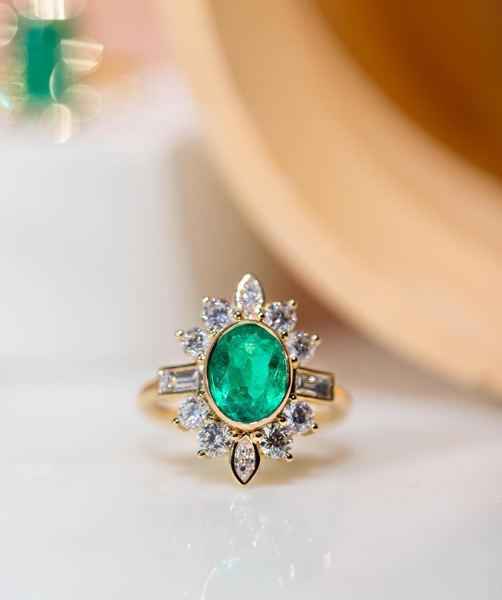 Green Engagement Rings for the Nontraditional Bride
