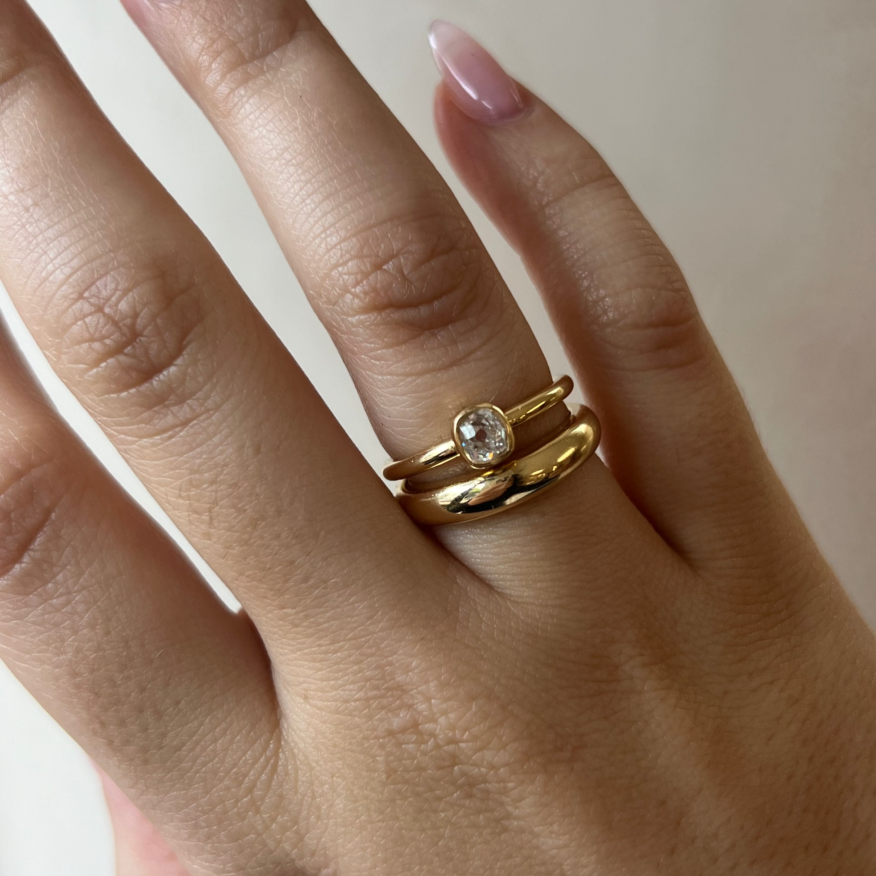 .38ct Old Mine Diamond Sweet Pea Ring - Marrow Fine [on hand]