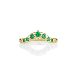 0.19ctw Emerald Tracer Band Marrow Fine