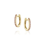 0.27ctw Pink Sapphire Hoops Marrow Fine