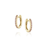 0.27ctw Pink Sapphire Hoops Marrow Fine