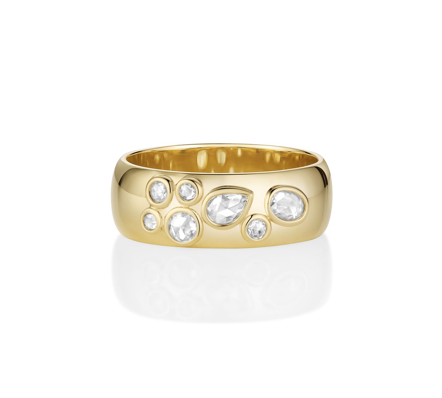 0.33tcw Rose Cut Tessera Band
