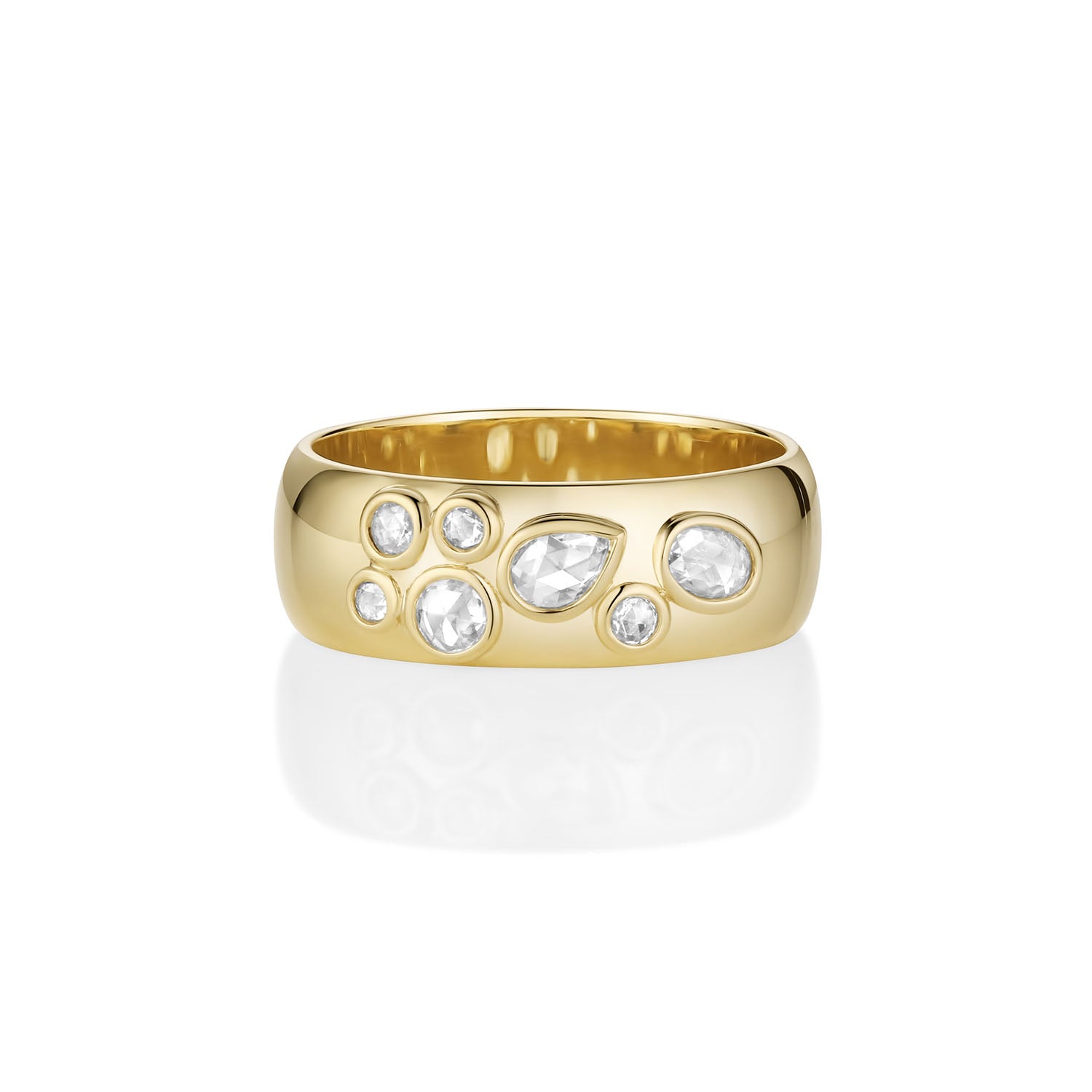 0.33tcw Rose Cut Tessera Band