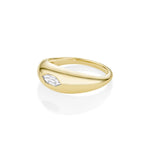 .38ct White Diamond Bullet Bombe Marrow Fine