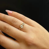 0.48ct Pear Shape Diamond and 0.22ct Round Diamond Chloe [on hand]