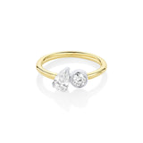0.48ct Pear Shape Diamond and 0.23ct Round Diamond Chloe [front view]