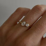 0.51ct Pear & 0.22ct Round Diamond Chloe [on hand]
