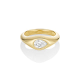 0.52ct Pear Pinky Bombe Ring