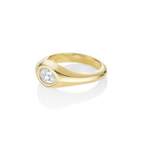 0.52ct Pear Pinky Bombe Ring