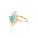 0.58ct Turquoise Scarlette Compass Ring [side view]