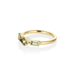 0.62ctw Montana Sapphire Linear Ring side