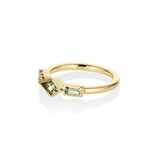 0.62ctw Montana Sapphire Linear Ring side