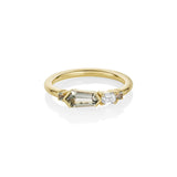 0.72ct Sapphire and Diamond Linear Band [yellow gold]