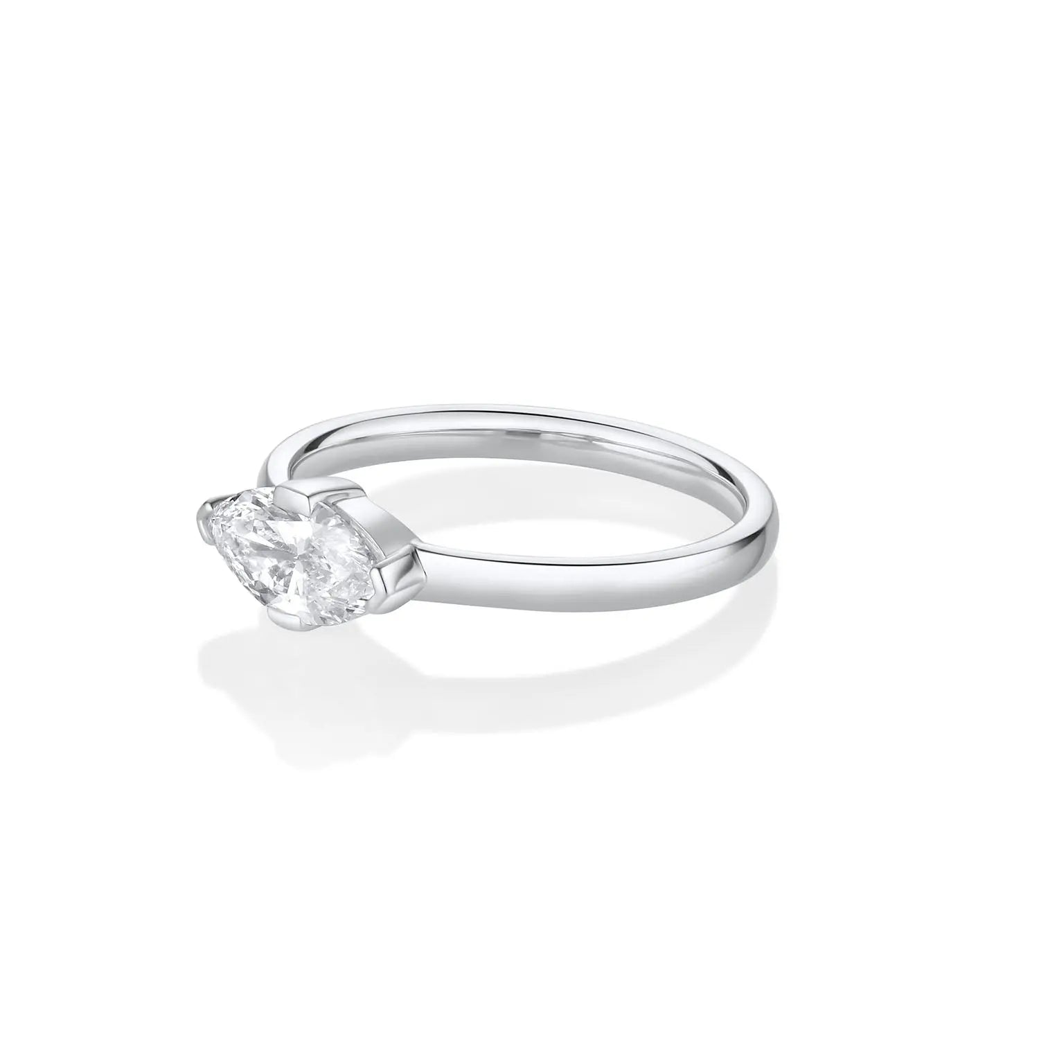 0.90ct Lab-Created Diamond Marquise Noelle Ring side view