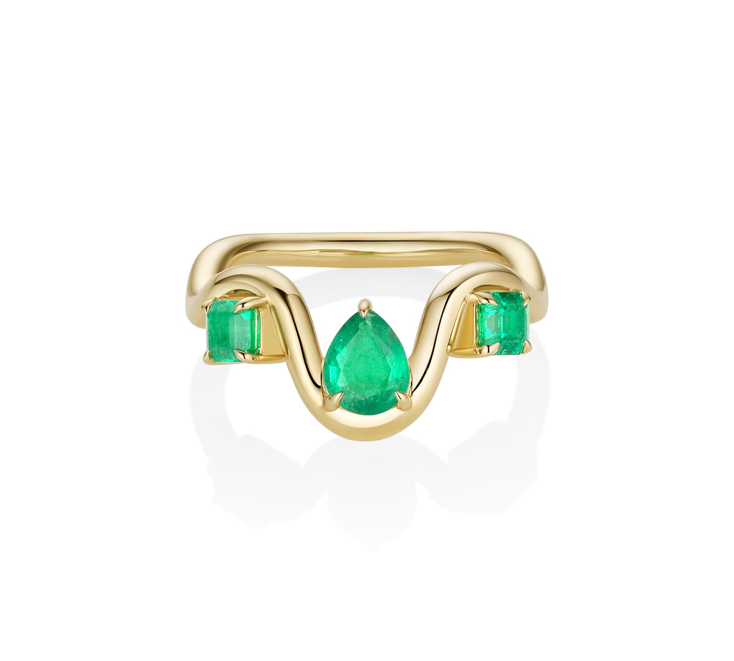 0.99ctw Emerald Arno Band