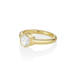 1.00ct Bezel Set White Diamond Hex Ring Marrow Fine