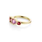1.00tcw Ruby and 0.90ct Sapphire Linear Band