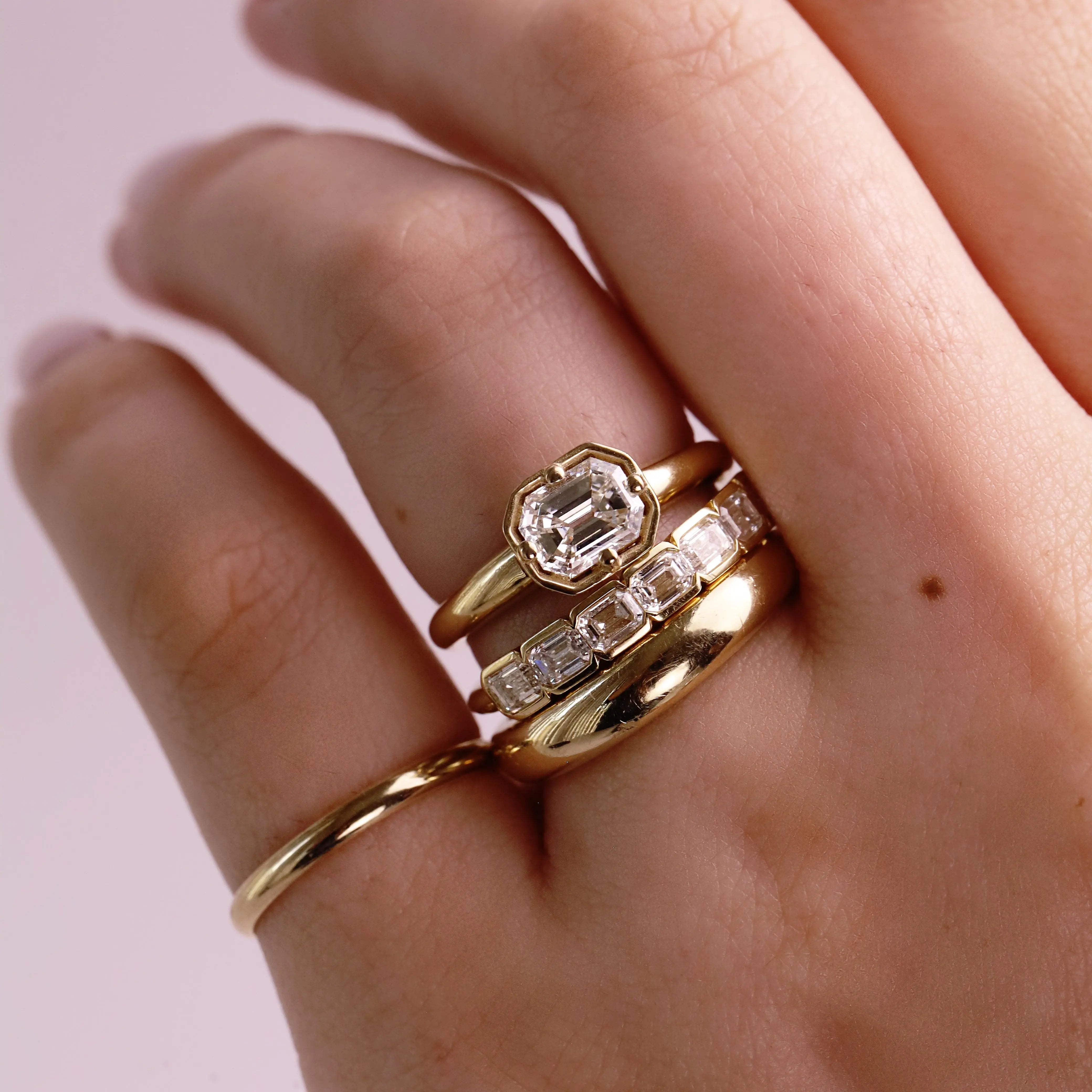 1.01ct Emerald Cut Diamond Georgia Marrow Fine