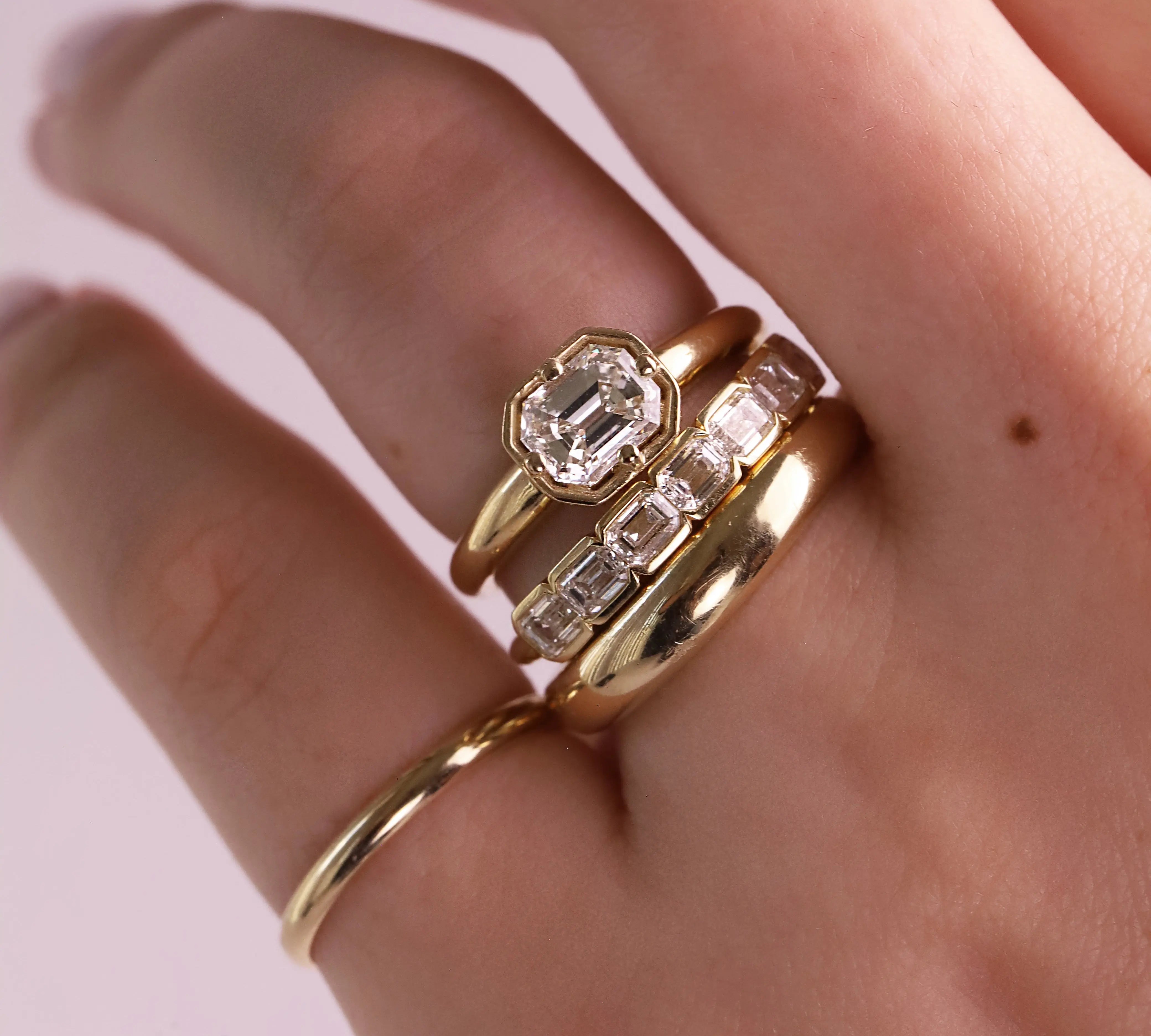 1.01ct Emerald Cut Diamond Georgia Marrow Fine
