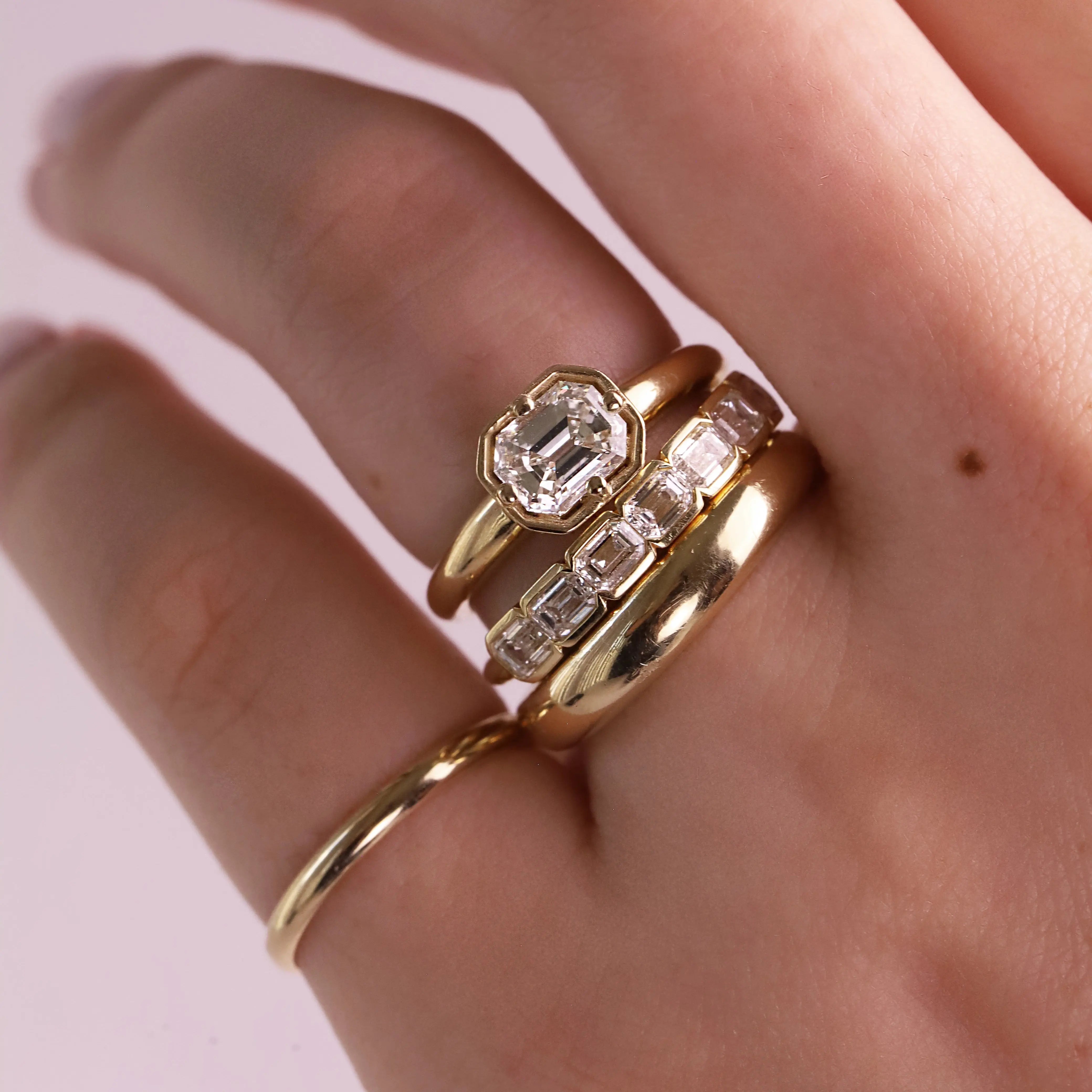 1.01ct Emerald Cut Diamond Georgia Marrow Fine