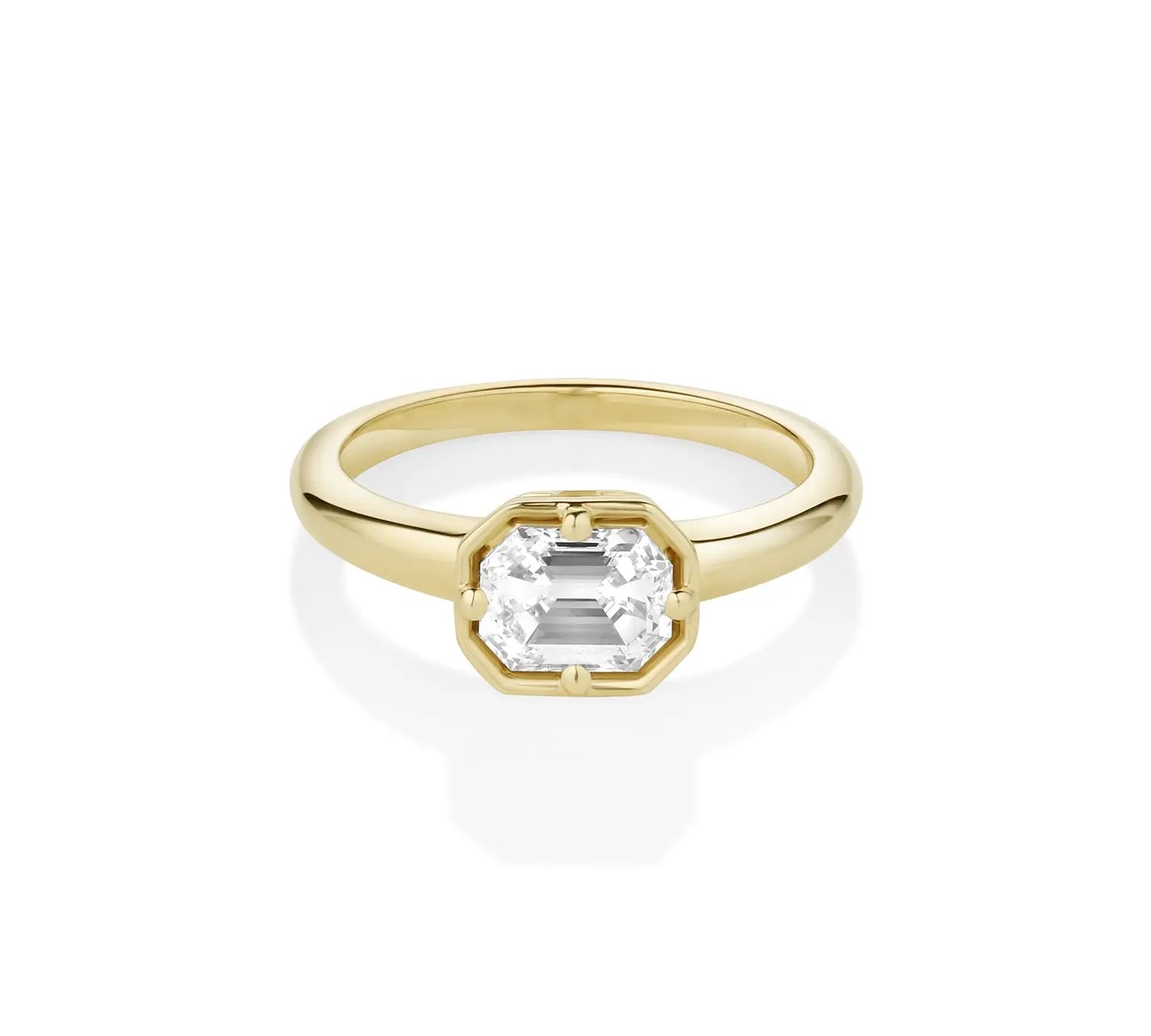 1.01ct Emerald Cut Diamond Georgia [front flat lay]