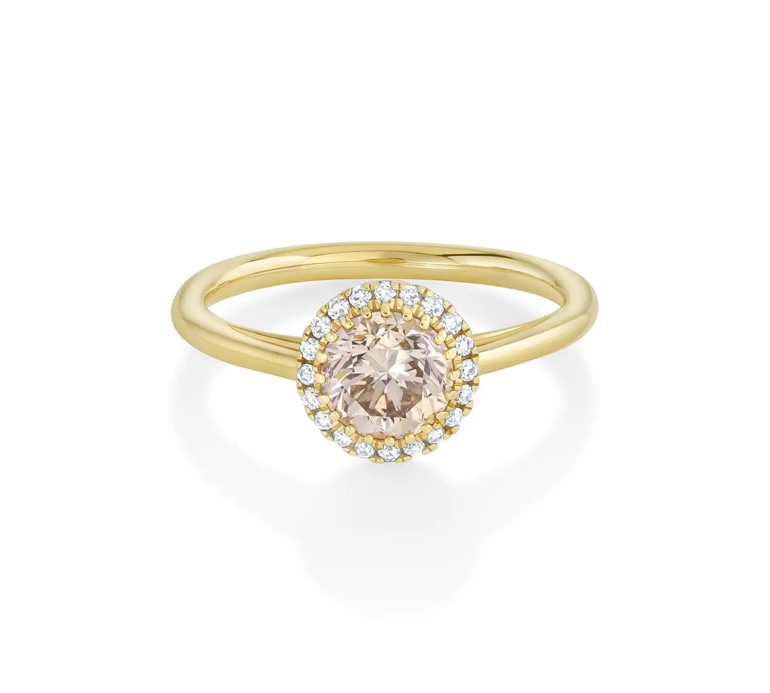 1.04ct Champagne Perfect Halo - Marrow Fine