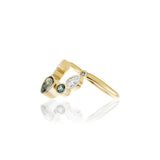 1.05ct Sapphire and Diamond Kaleidoscope Chevron Ring side