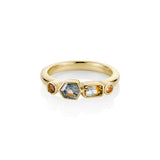 1.08ctw Montana Sapphire Linear Ring