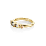 1.08ctw Montana Sapphire Linear Ring side
