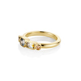 1.08ctw Montana Sapphire Linear Ring side