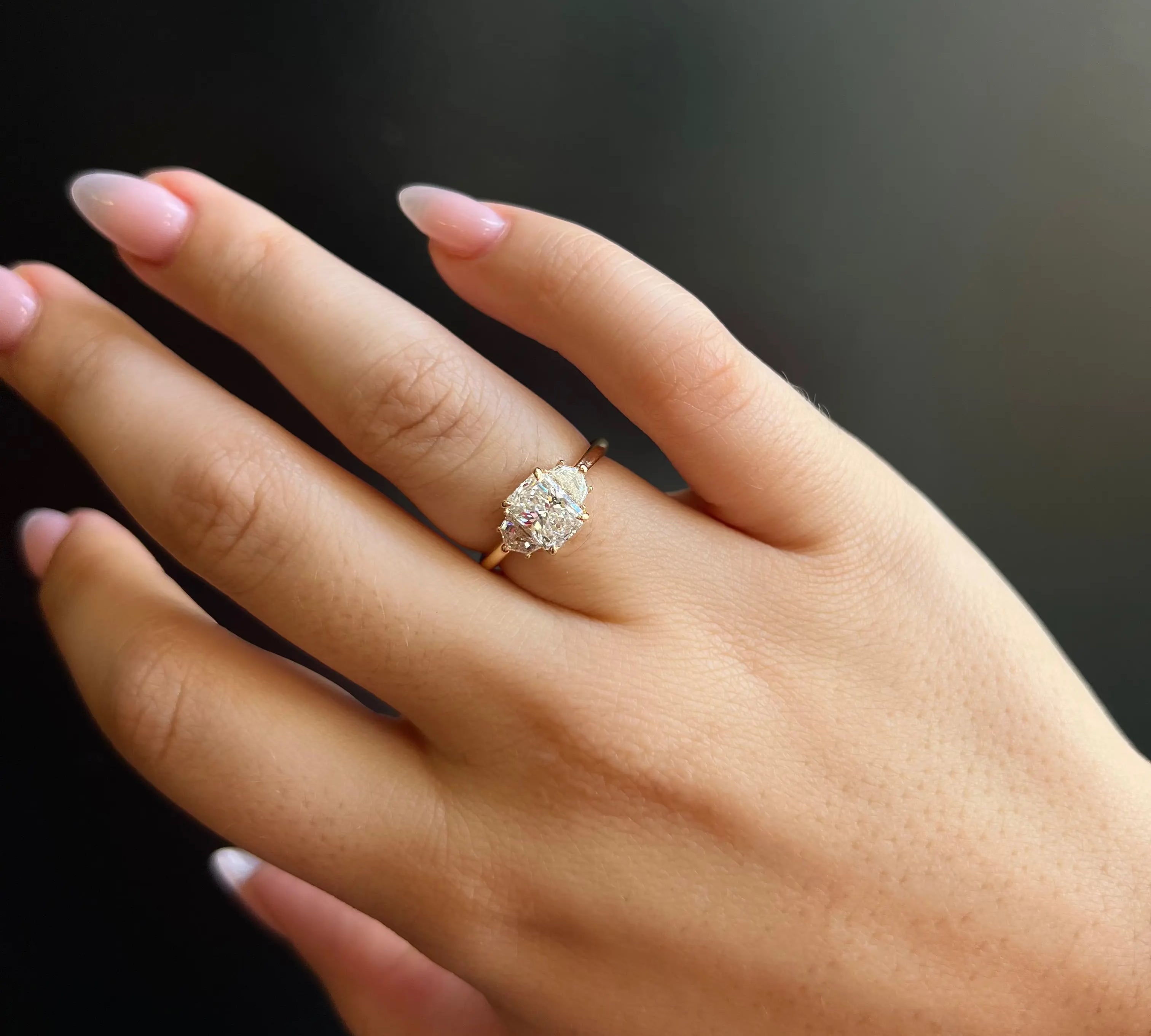 1.09ct Radiant Diamond Band & 0.28tcw Cadillac Diamond Ring [on hand]