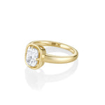 1.09ct Lab-Created Diamond Cushion Georgia Ring side view