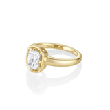 1.09ct Lab-Created Diamond Cushion Georgia Ring side view